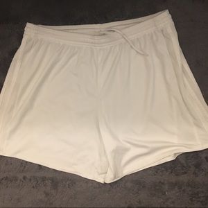 White Adidas Shorts Size L